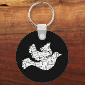 Love Dove Sleutelhanger (Voorkant)