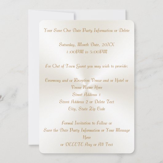 Love Doves and Heart Wedding Save the Date Kaarten (Achterkant)