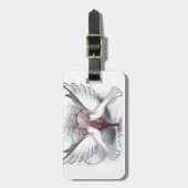 Love Doves Bagagelabel with Leather Strap (Voorkant verticaal)