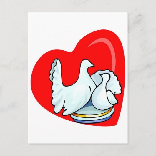 Love Doves Briefkaart (Voorkant)