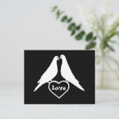 Love Doves Briefkaart (Staand voorkant)