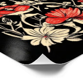 Love Doves design Perfect Poster (Hoek)