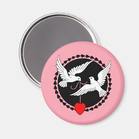 Love Doves Magneet (Voorkant / Achterkant)