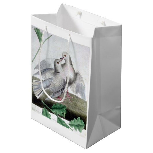 Love Doves Medium Cadeauzakje (Voorkant Gekanteld)