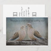 Love Doves Renewal of Wedding Vows Kaart (Voorkant / Achterkant)