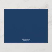 Love Doves Wedding Reception Cards - marine Informatiekaartje (Achterkant)