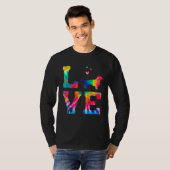 Love Doxiepoo Tie Dye Dog mama T-shirt (Voorkant volledig)