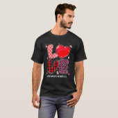 Love Drama Teacher Leopard Buffalo Play Valentijn T-shirt (Voorkant volledig)