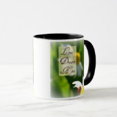Love, Dream, Hope Ladybug Coffee Cup Mok (Voorkant rechts)