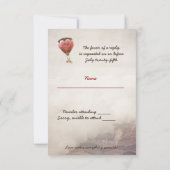 LOVE DREAM Wedding RSVP Uitnodiging (Achterkant)
