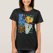 LOVE Dreidel Menorah Chanukah Cute Hanukkah Pajama T-shirt (Voorkant)