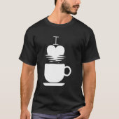 Love Drink Coffee Funny T-shirt (Voorkant)