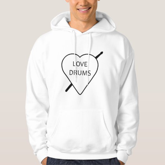 Love Drums Hoodie (Voorkant)