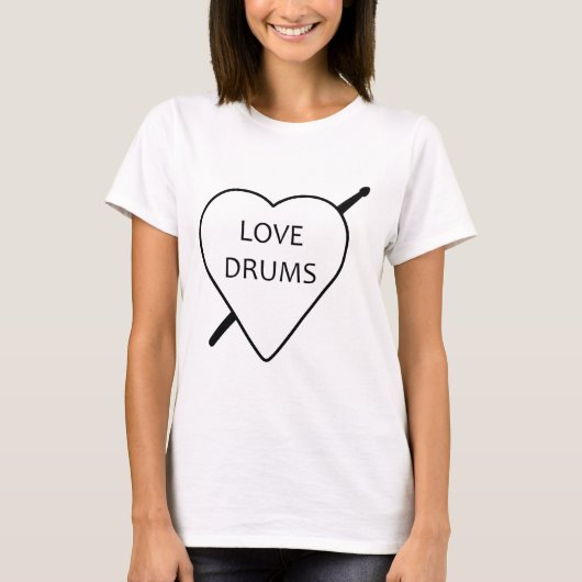 Love Drums T-shirt (Voorkant)