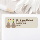 Love Ducks | Schattigee adreslabels voor koppels Etiket (Insitu)