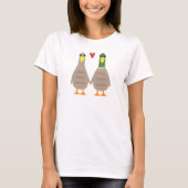 Love Ducks Schattigee Valentijn T-shirt (Voorkant)