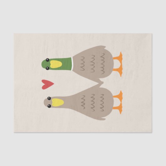 Love Ducks Tissuepapier (Voorkant)