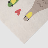 Love Ducks Tissuepapier (Detail)