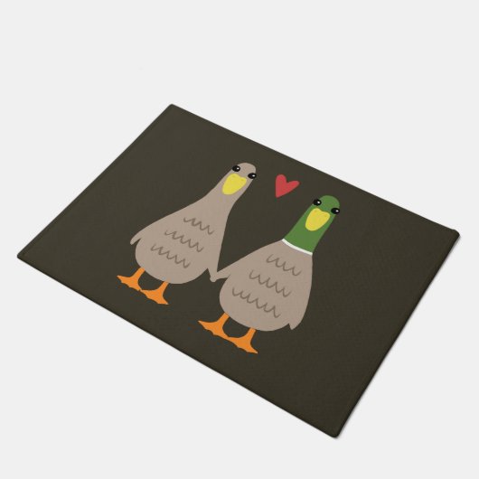 Love Ducks | Vuile eenden Handen Deurmat (Schuin)