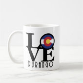 LOVE Durango Colorado 11oz Koffiemok (Links)