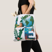 Love Earth Day Canvas tas (Dichtbij)