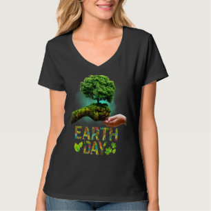 Love Earth Day Milieubescherming Save Tree T-shirt