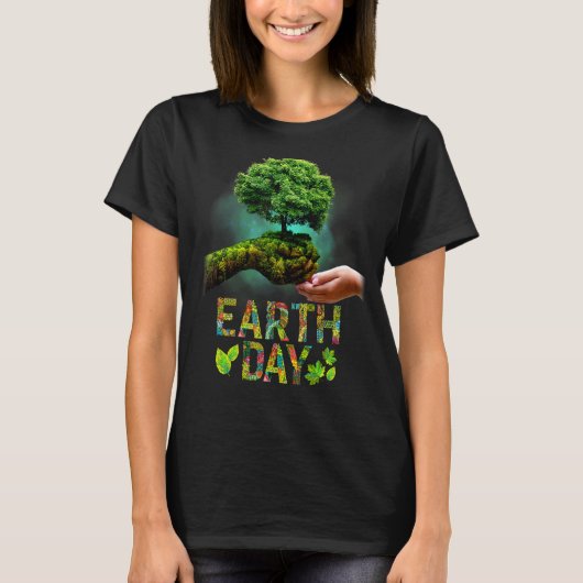 Love Earth Day Milieubescherming Save Tree T-shirt (Voorkant)