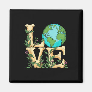 Love Earth Day Milieuwetenschappen Leraren Vrouwen Magneet