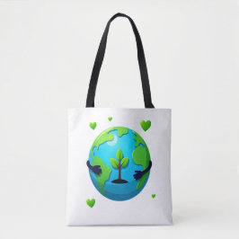 Love Earth Eco Canvas tas Herbruikbare Natuur Love