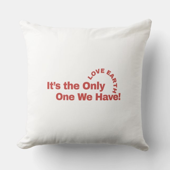 Love Earth: Eco-vriendelijk comfort voor een beter Kussen (Voorkant)