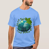 Love Earth | Eco-Wereldbol | groene planeet T-shirt (Voorkant)
