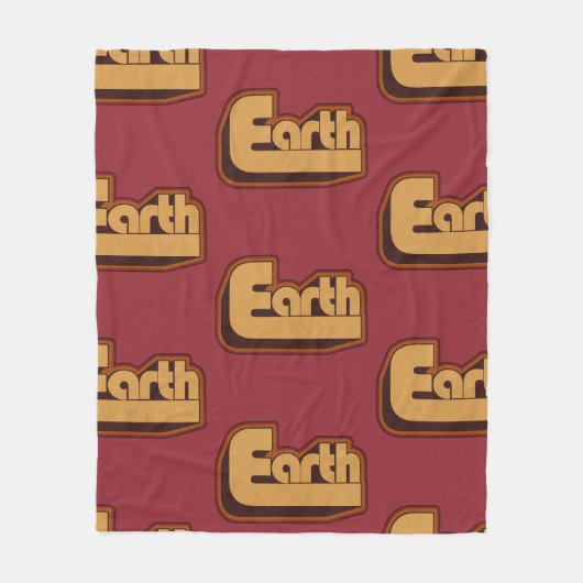 Love Earth Fleece Deken (Voorkant)