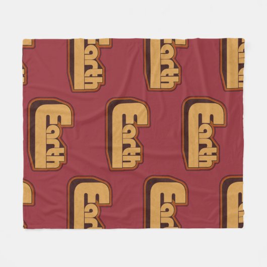 Love Earth Fleece Deken (Voorkant (Horizontaal))