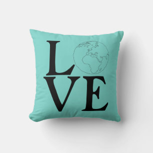 Love Earth! Green Kussen