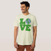 LOVE Earth (groene tekst) T-shirt (Voorkant volledig)