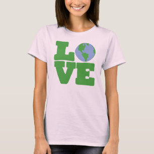 LOVE Earth (groene tekst) T-shirt
