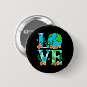 Love Earth Planet Save Earth's Day Graphic Ronde Button 5,7 Cm (Voorkant /achterkant)