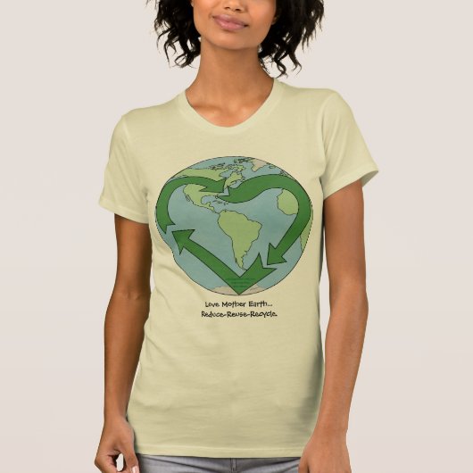 Love Earth - Recyclen T-shirt (Voorkant)