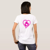 LOVE EARTH (roze) T-shirt (Achterkant volledig)