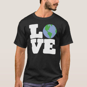 LOVE Earth (witte tekst) T-shirt
