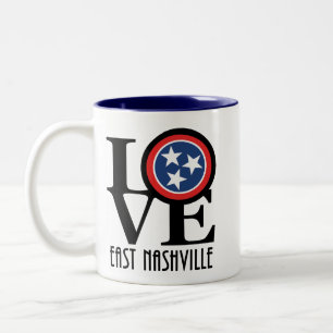 LOVE East Nashville 11oz Tweekleurige Koffiemok