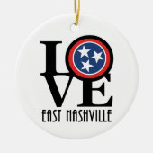LOVE East Nashville Keramisch Ornament (Voorkant)