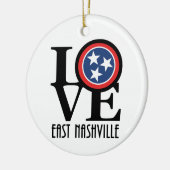 LOVE East Nashville Keramisch Ornament (Links)