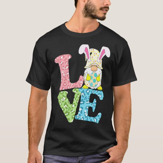 Love Easter Bunny Egg Gnome T-shirt (Voorkant)