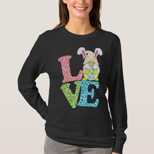 Love Easter Bunny Egg Gnome T-shirt (Voorkant)