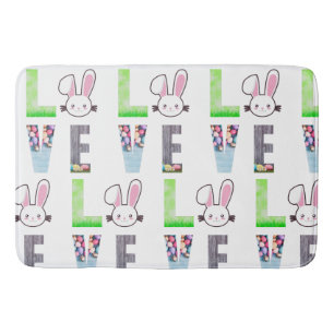 Love Easter - Easter Bunny - Easter Egg Badmat