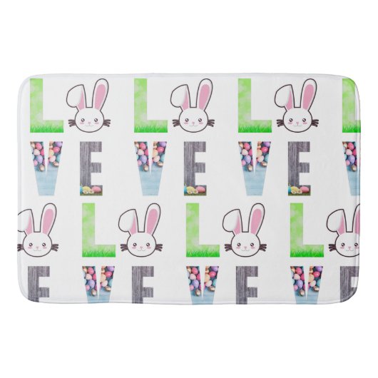 Love Easter - Easter Bunny - Easter Egg Badmat (Voorkant)