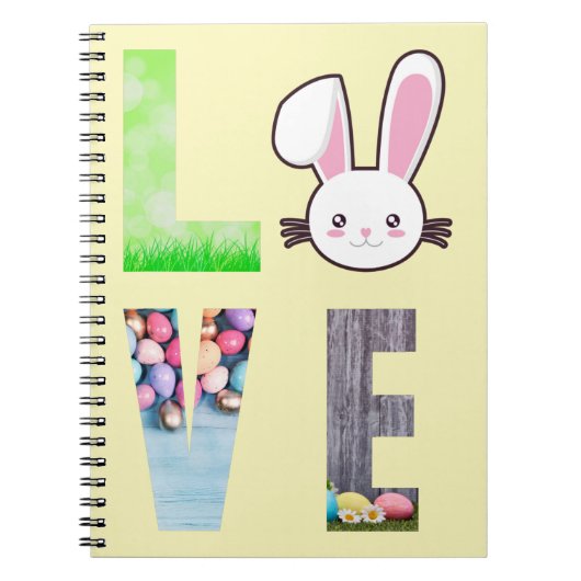 Love Easter - Easter Bunny - Easter Egg Notitieboek (Voorkant)