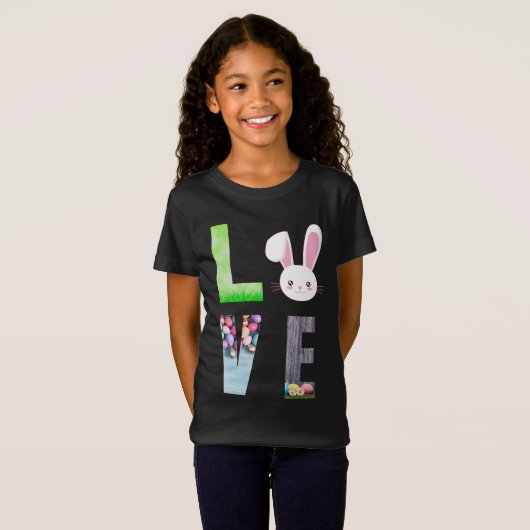 Love Easter - Easter Bunny - Easter Egg T-shirt (Voorkant volledig)