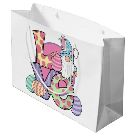 Love Easter Groot Cadeauzakje (Achterkant Gekanteld)